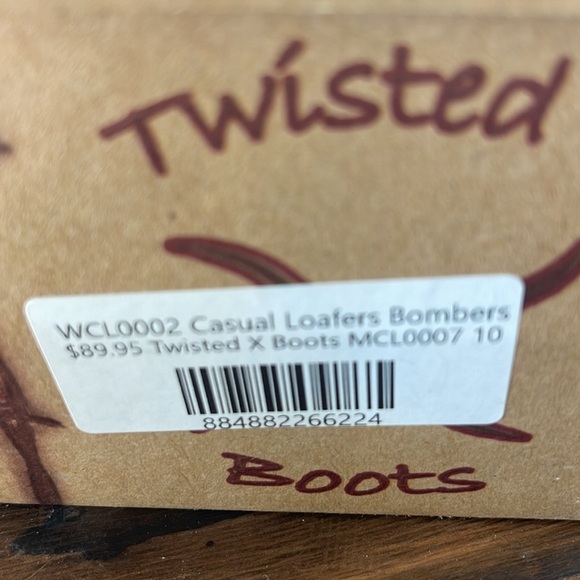 Twisted X Distressed Brown Slip-On Loafers - Picture 8 of 8